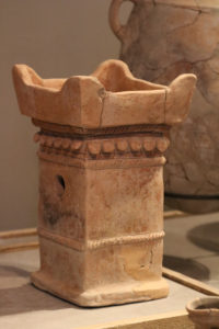 Four-horned altar (Tel Rehov 10th/9th Century; Eretz Israel Museum)